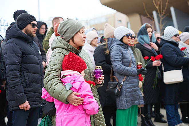 Северяне почтили память белгородцев, погибших 12 мая в результате обстрела войсками киевского режима