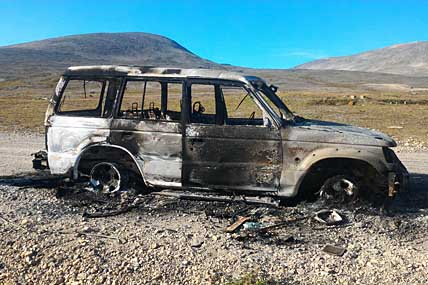 MITSUBISHI ВСПЫХНУЛ НА ХОДУ