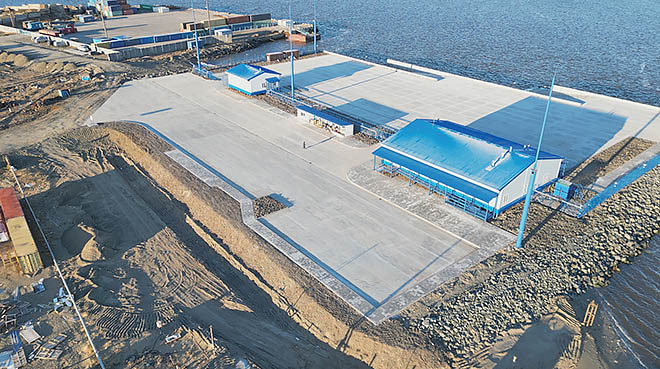 Причал подкачал