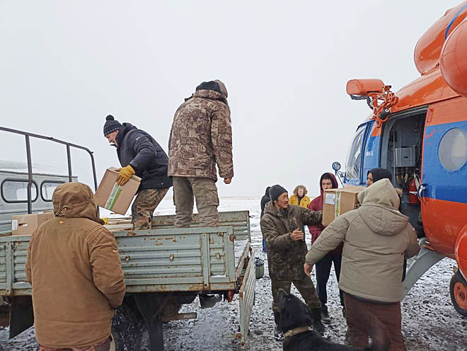 Специальные продуктовые авиарейсы в три отдалённых села Чаун-Чукотки состоялись в октябре