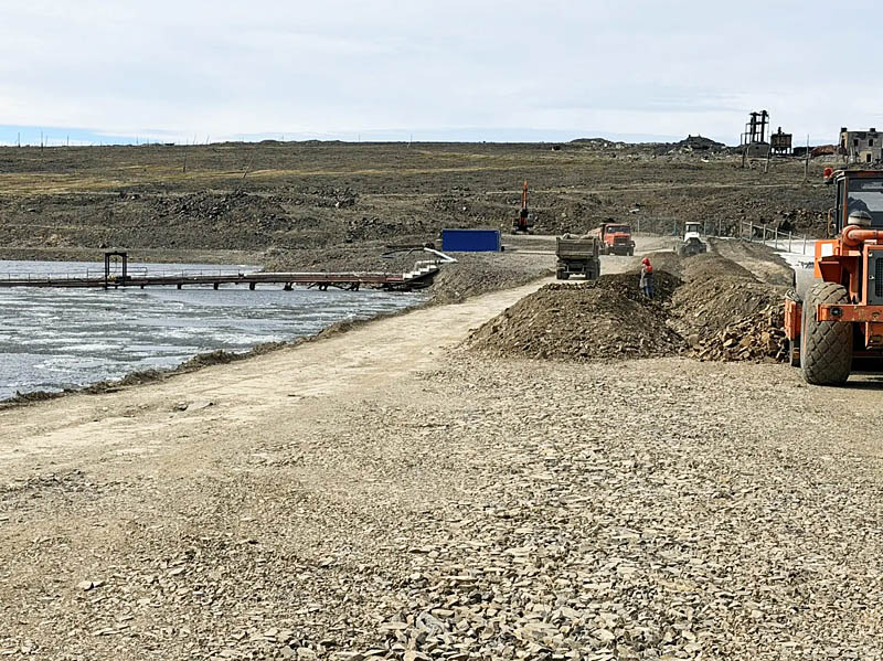 В Певеке начались основные работы по реконструкции плотины водохранилища