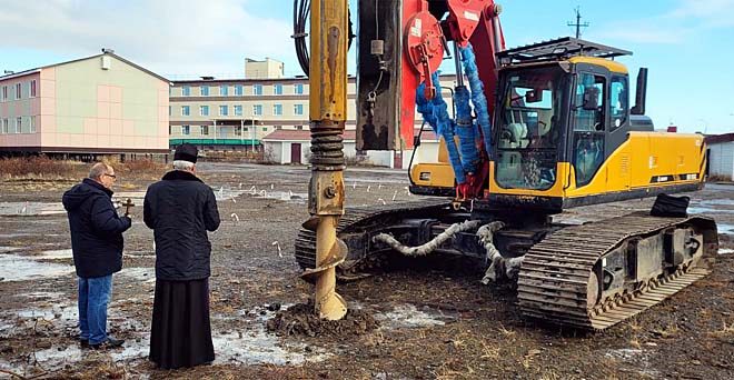 В посёлке Угольные Копи началось строительство православного храма