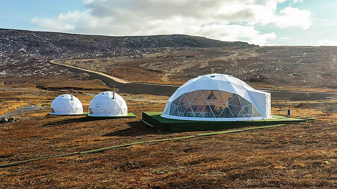 Отдохнут под геокуполами