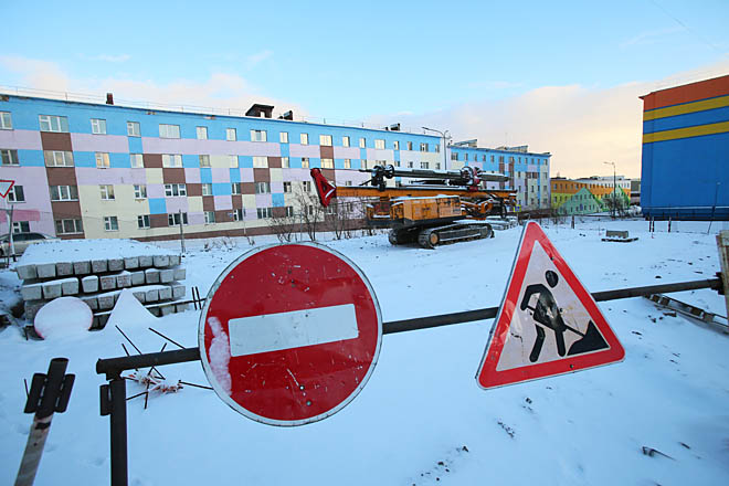 К первым сваям «Лимана»