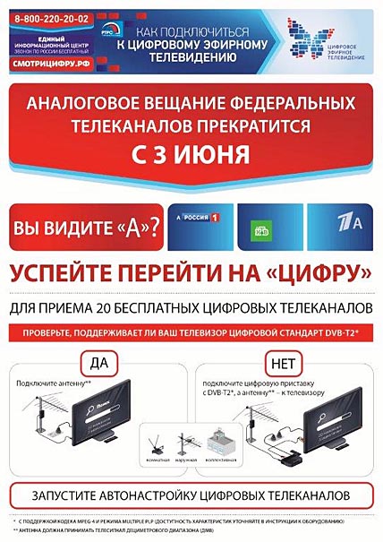 УСПЕЙТЕ ПЕРЕЙТИ НА ЦИФРУ