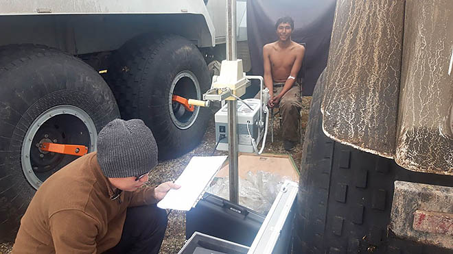 С рентгеном в бригады