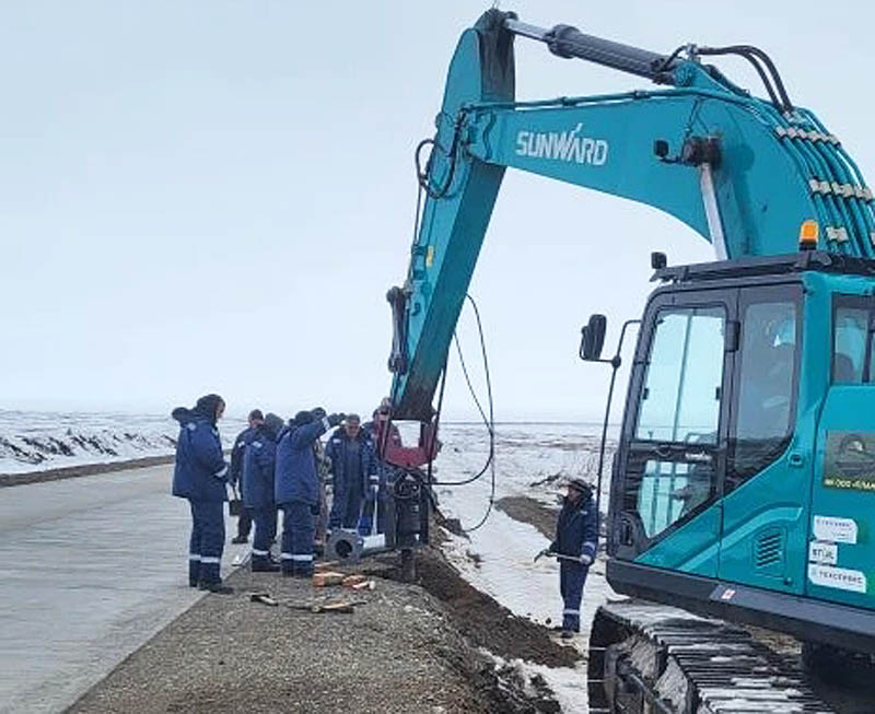 Бетон начнётся от причала