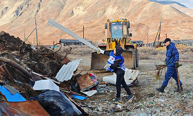 В посёлках всё чище