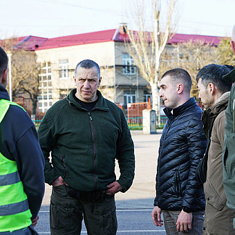 На стройплощадках Донбасса