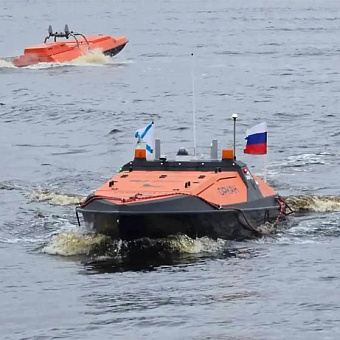 Новый беспилотный катер для Арктики спустили на воду в Архангельске