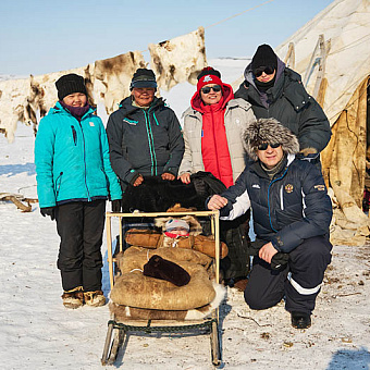 В стойбище оленеводов